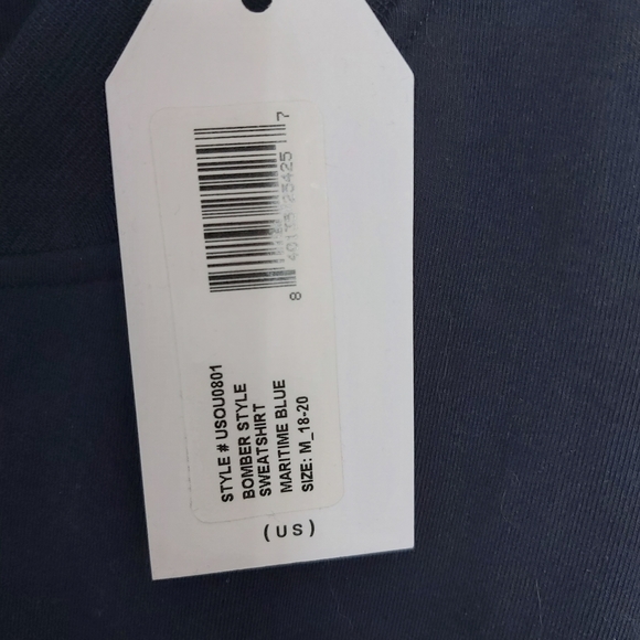 NAVY Brooke Bomber Sweatshirt - Picture 12 of 13